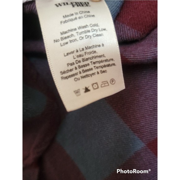 Aritzia Wilfred Free Veronika Plaid Flannel Button Down Dress Shirt Tunic XXS - Picture 12 of 12